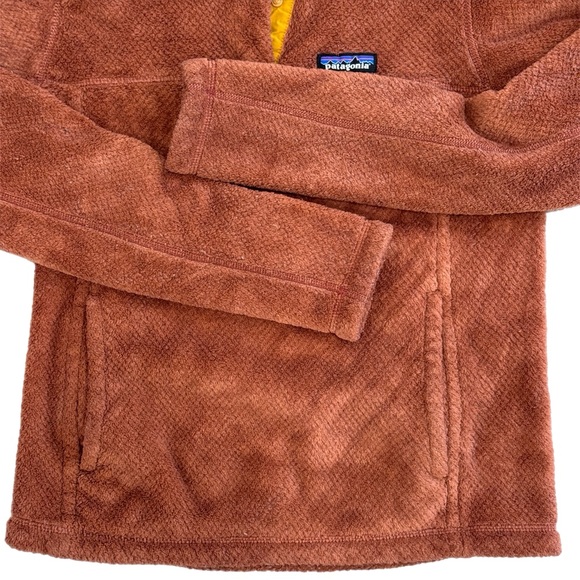 Patagonia Re-Tool Snap-T Fleece Pullover Rust Color X-Dye Women’s Small - Picture 4 of 9